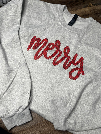 Faux Tinsel Merry