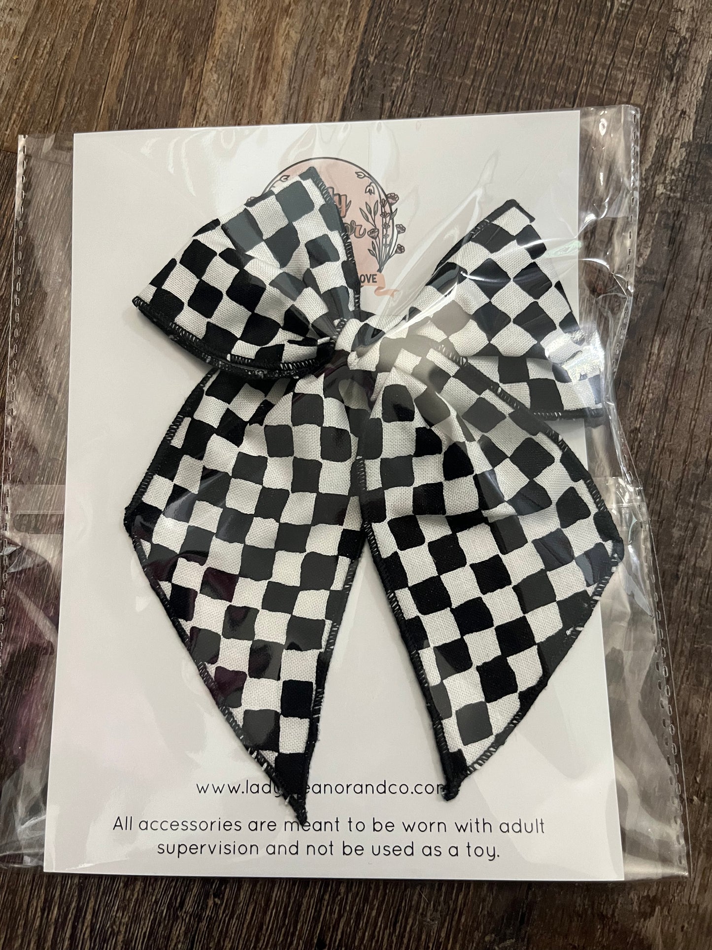 RTS Checkered Bow Large